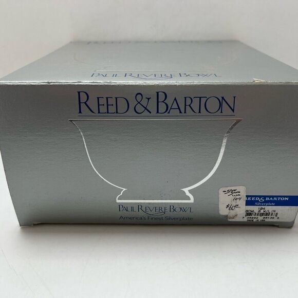 Reed & Barton 104 Silver Plated Paul Revere Bowl Original Box - Picture 6 of 7